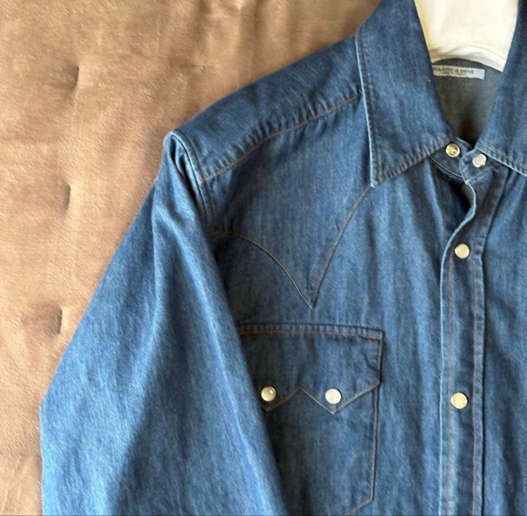 25AW MAATEE&SONS チグハグWESTERN シャツサイズ２