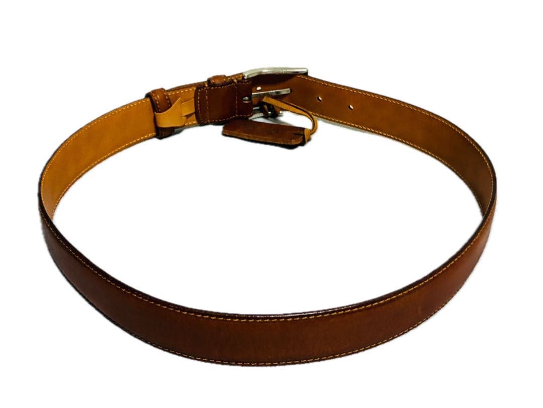 【美品】Felisi フェリージ　レザーベルト　バケツッタレザー　ブラウン