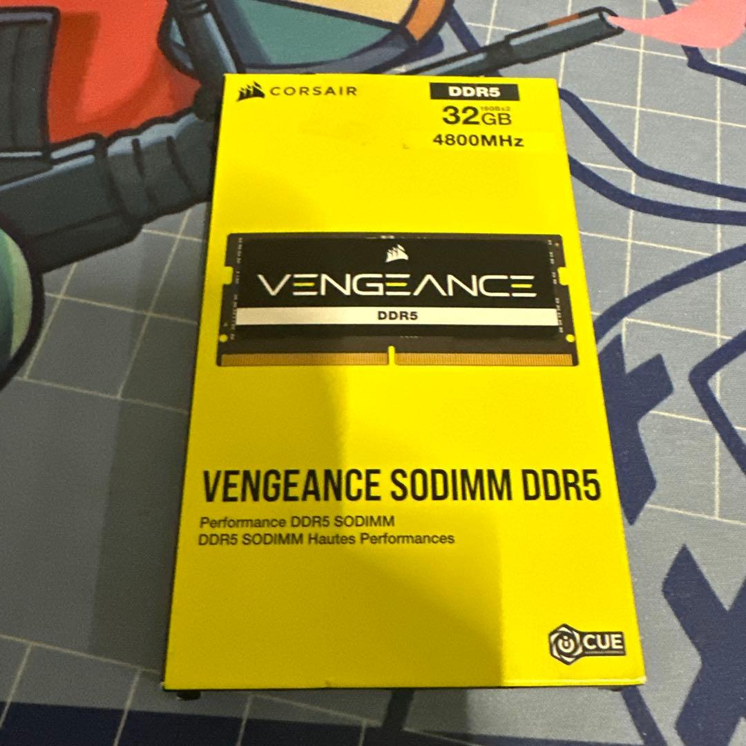 DDR5-4800MHz ノートPC用 メモリ DDR5 16GB×2枚