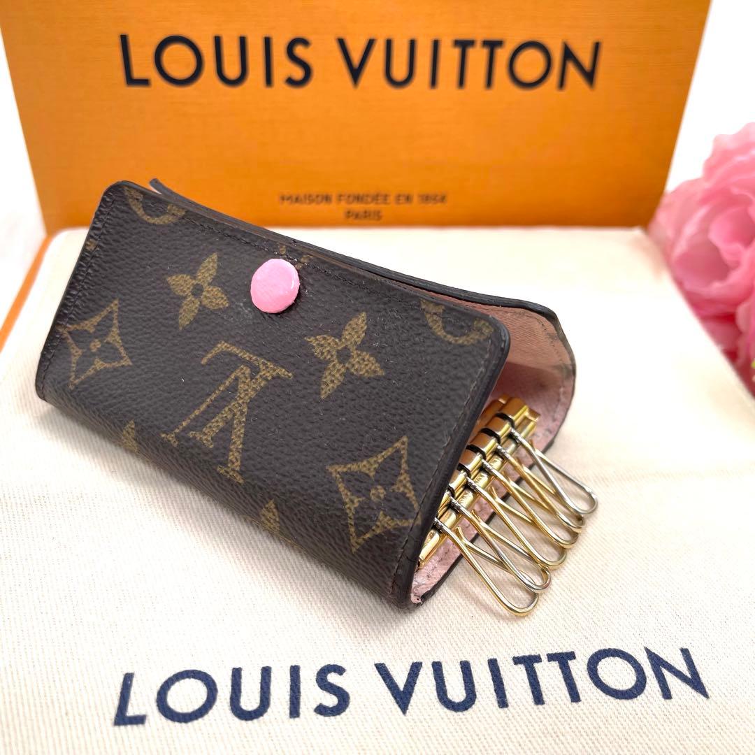 ルイヴィトン モノグラム　ローズ バレリーヌ キーケース　６連　　858