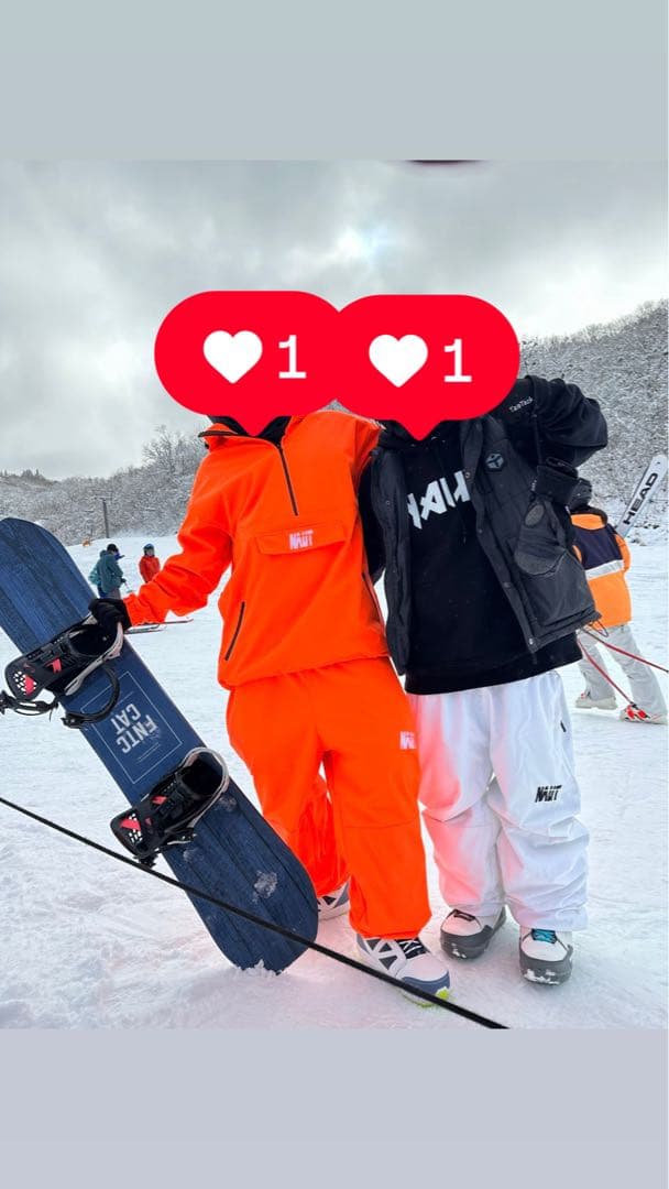 Naut（ノート）　スノーボード　ウェア　セットアップ　オレンジ