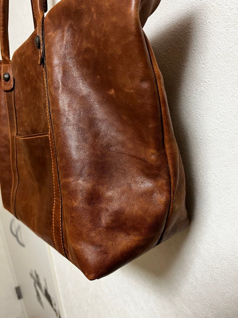 OxiDe オクサイド　トートバッグ　ビジネス　本革　ブラウン