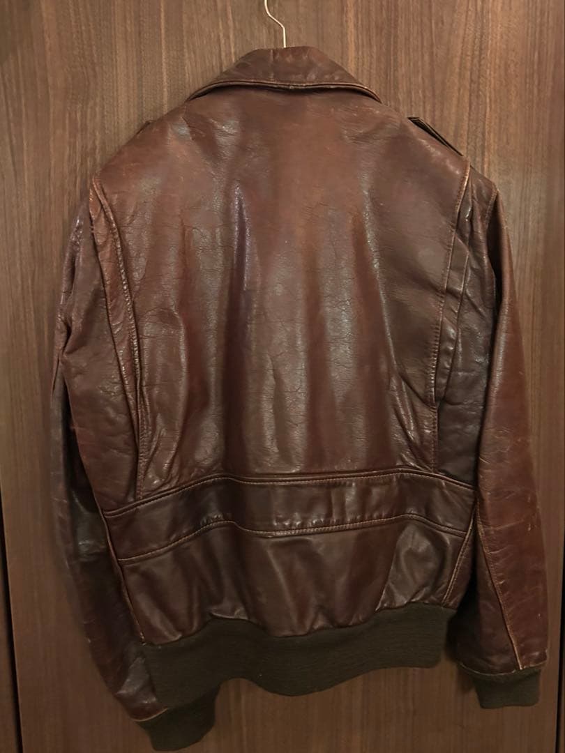 値下げ　ショット　A-2 レザージャケット　サイズ40相当
