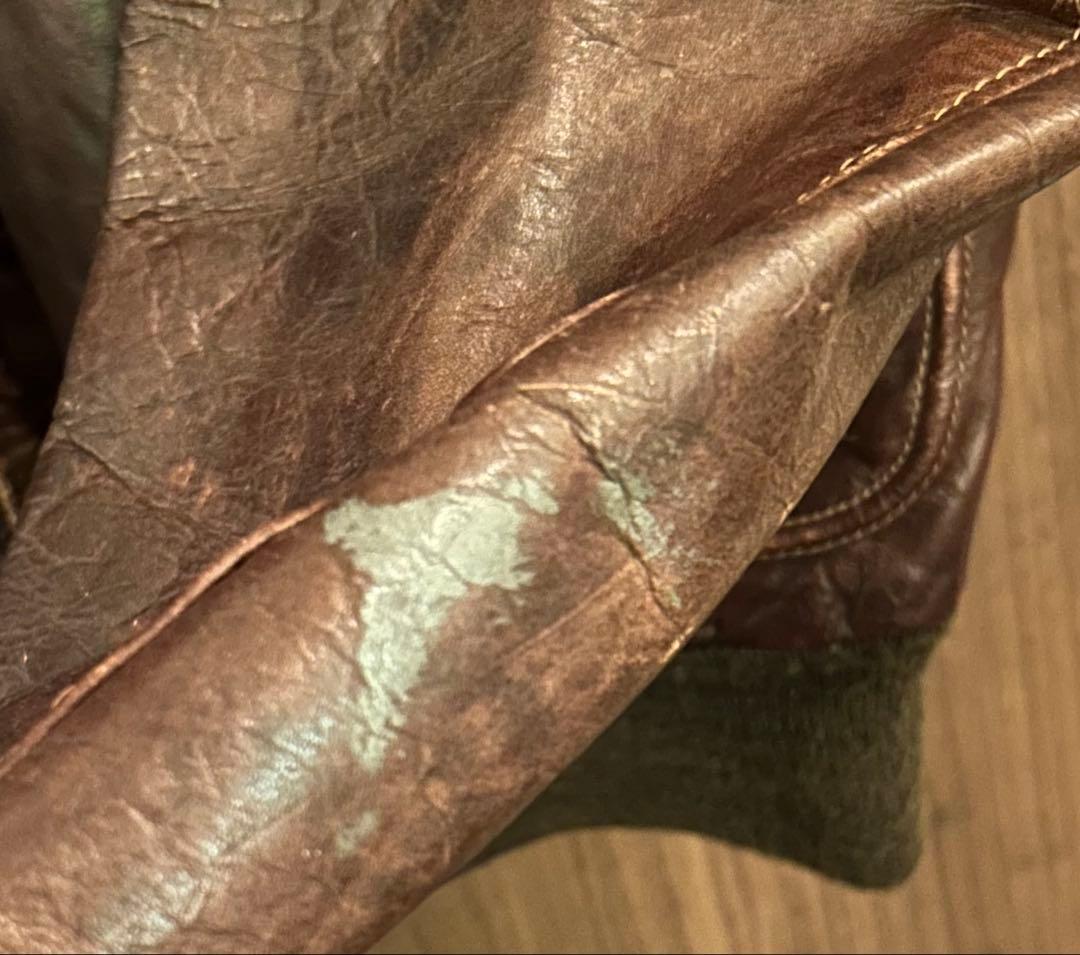 値下げ　ショット　A-2 レザージャケット　サイズ40相当