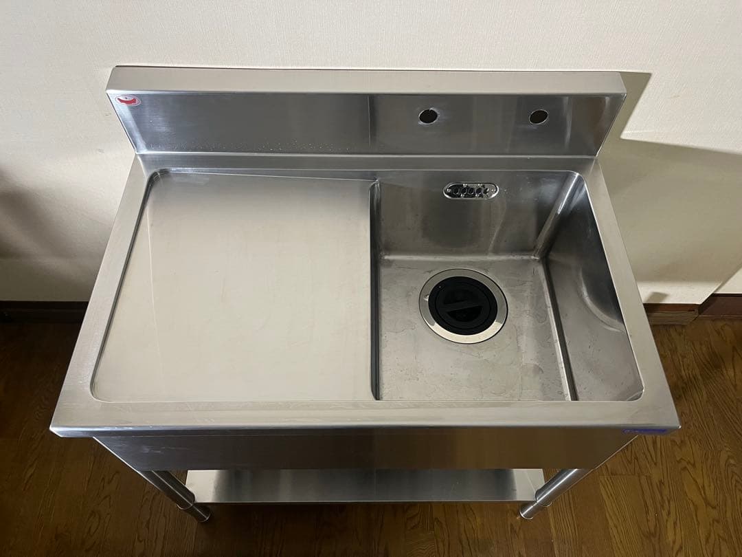 業務用シンク　1槽水切付シンク　マルゼン