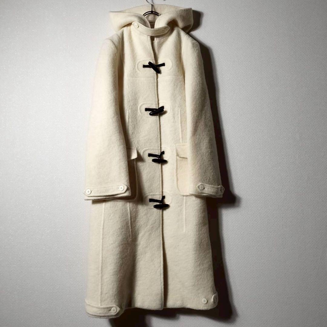 エンポリオアルマーニ ロングダッフルコート フーディ ウール トグル ジップ