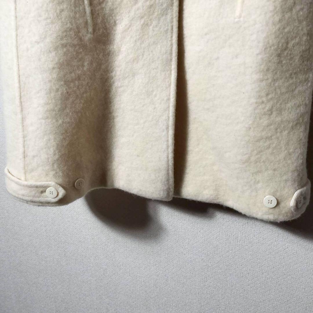 エンポリオアルマーニ ロングダッフルコート フーディ ウール トグル ジップ