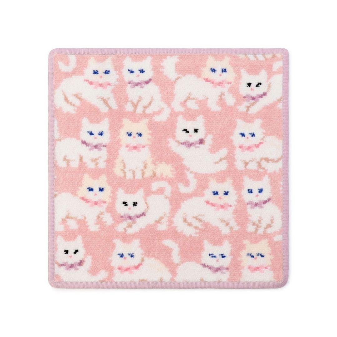 完売品　レア　ラブラリー　フェイラー　モフモフネコチャン　ハンカチ　２枚