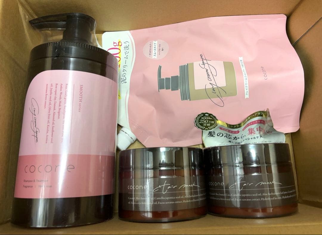新品未開封　ココネクレイクリームシャンプー本体　詰め替え　ヘアマスク 4点セット