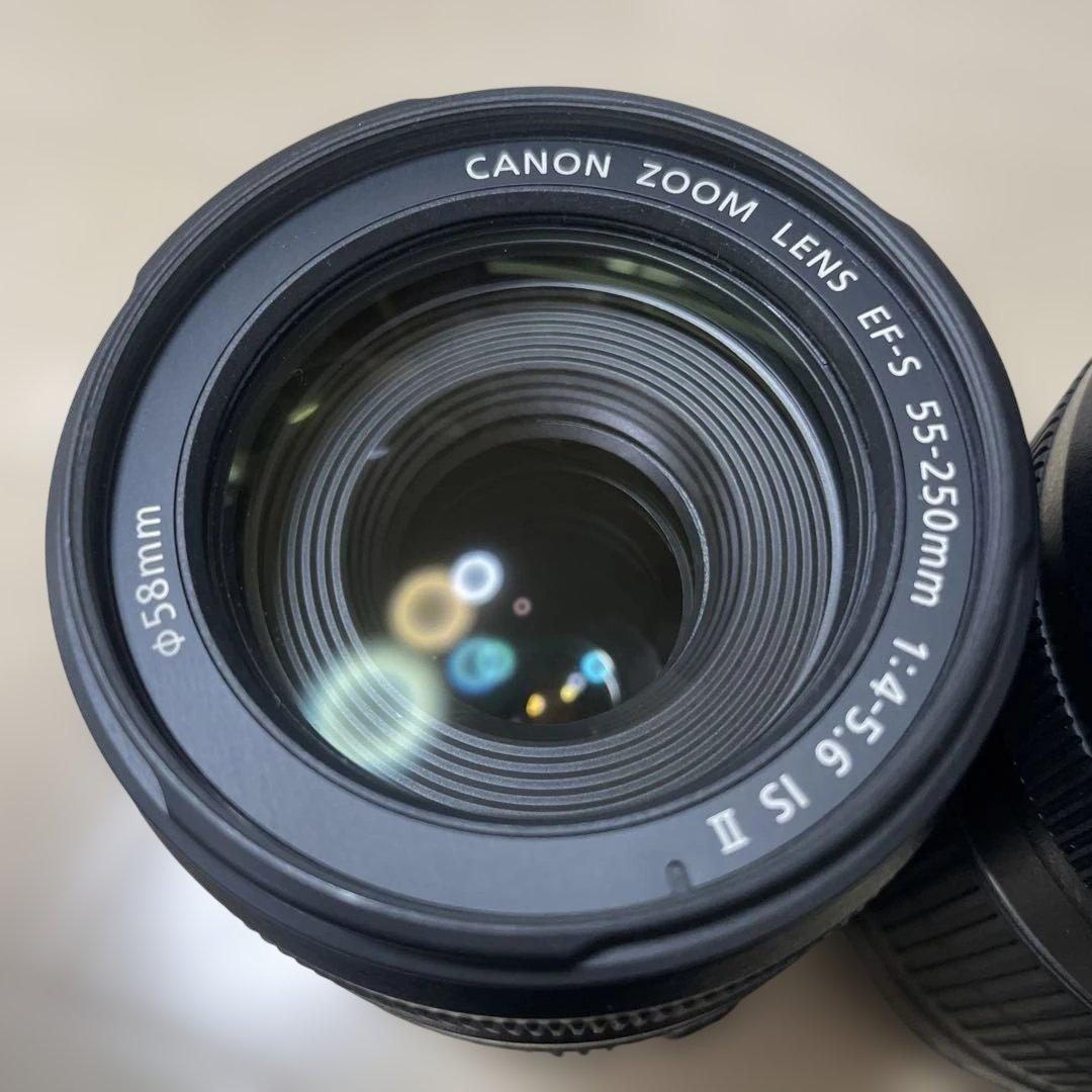 Canon EF-S 55-250mm IS2 ズームレンズ　2本