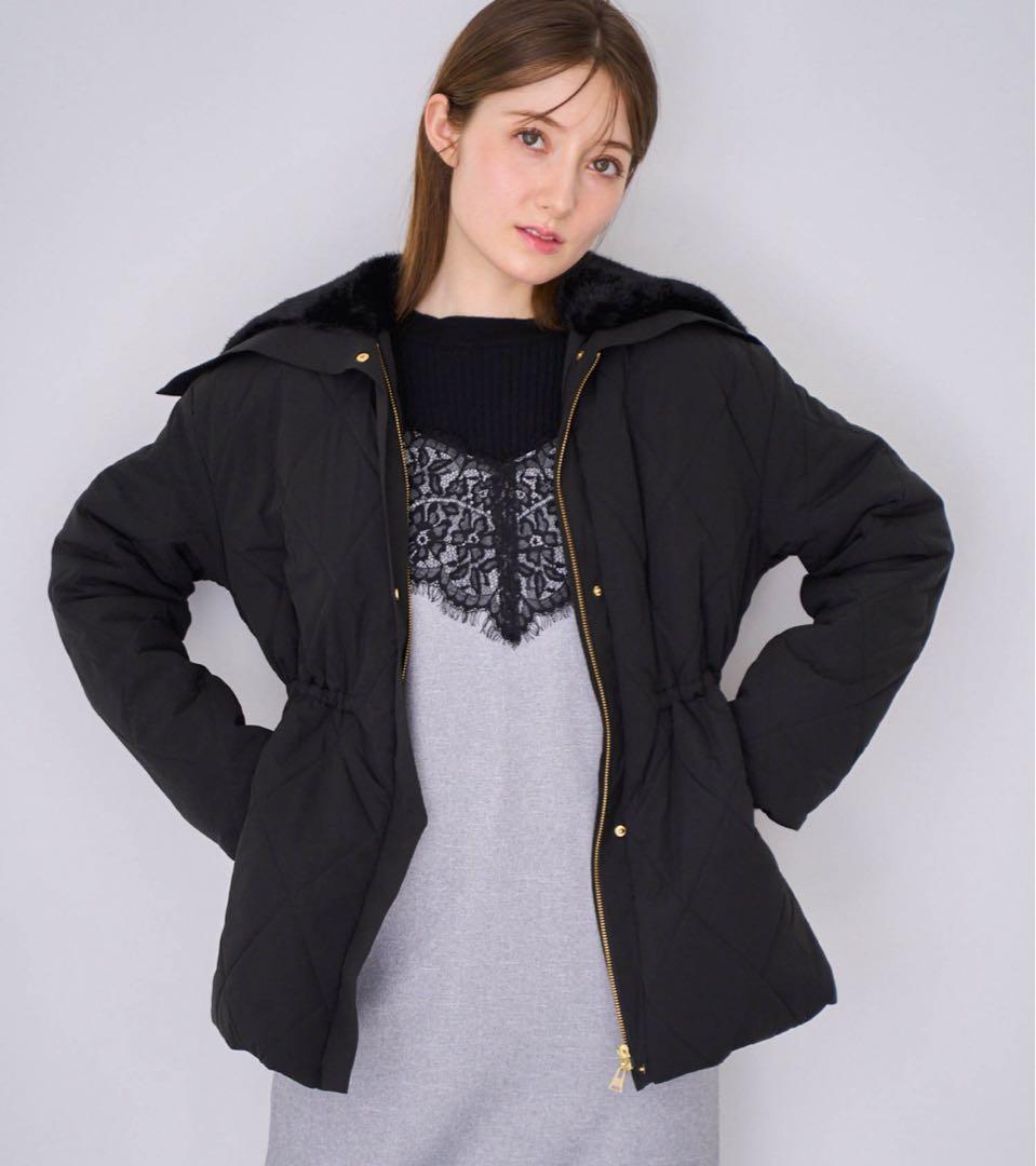 【NOELA/ノエラ】ファー襟付き中綿コート