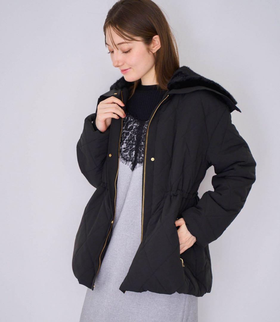 【NOELA/ノエラ】ファー襟付き中綿コート