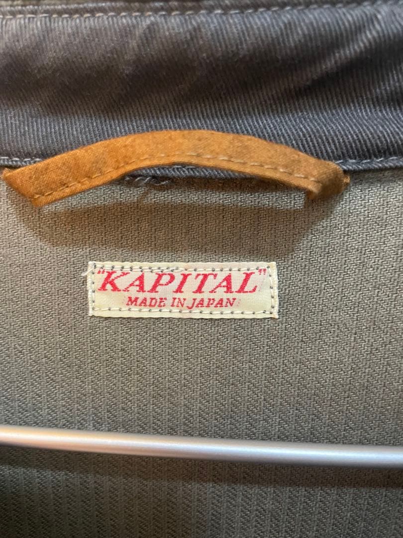 最終値下げ kapital スラッピーシャツ　コーデュロイ　カーキ