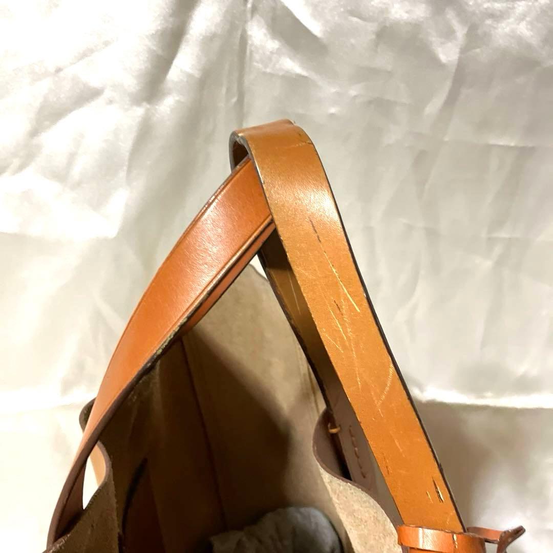 ラルフローレン　ブラウンレザートートバッグ タグ付き（大容量)