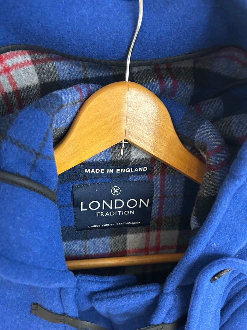 ENGLAND LONDON Traditionダッフルコート 青　42