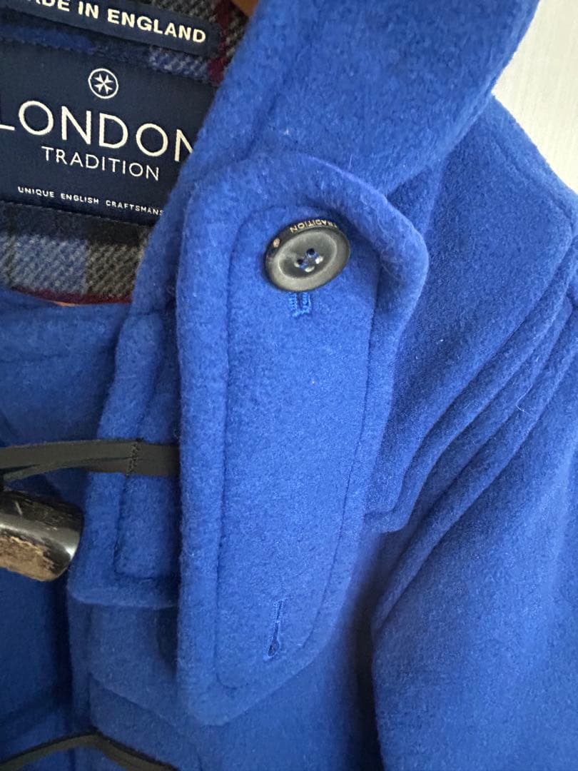 ENGLAND LONDON Traditionダッフルコート 青　42