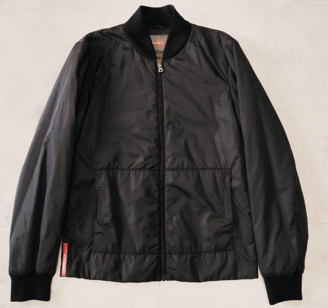 PRADASPORTナイロンジャケット中綿ダウンイタリア製プラダアウター黒40