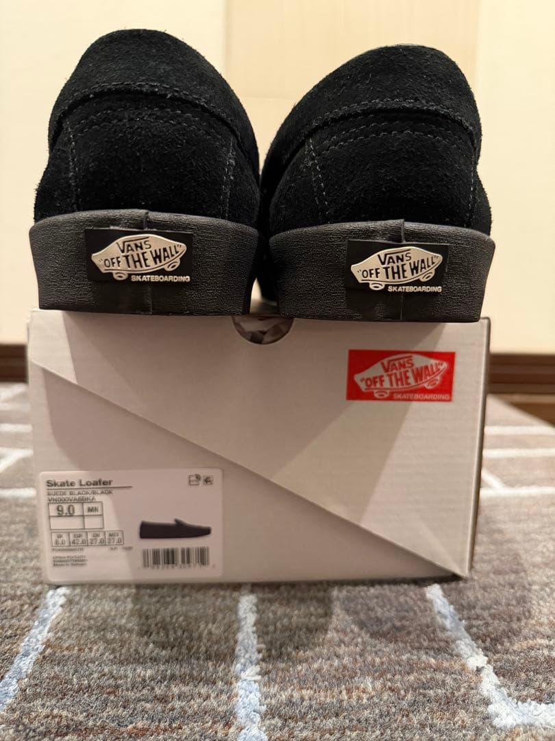 VANS Skate Loafer Suede Black バンズ ローファー