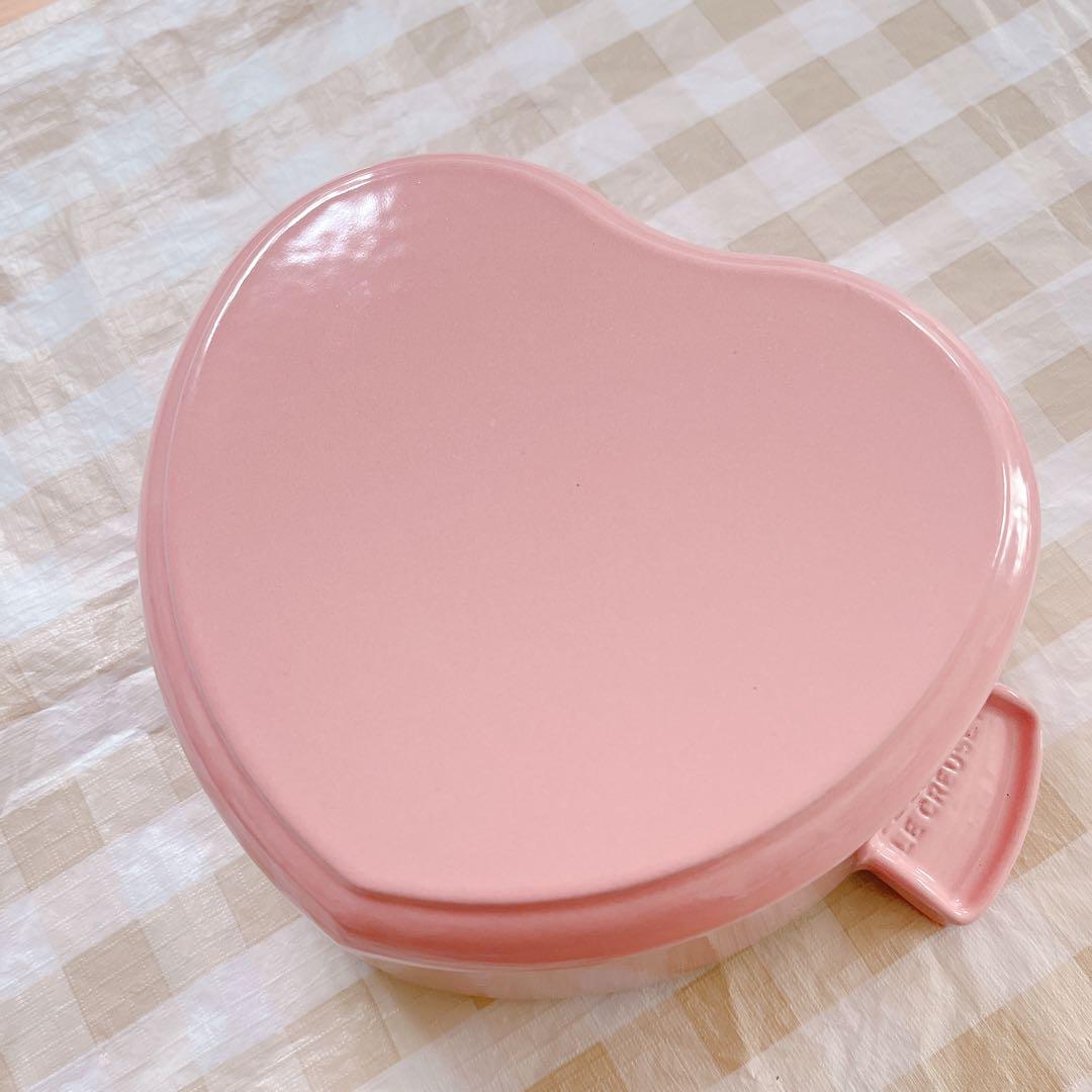 Le Creuset ココット　ピンク　ハート型鍋