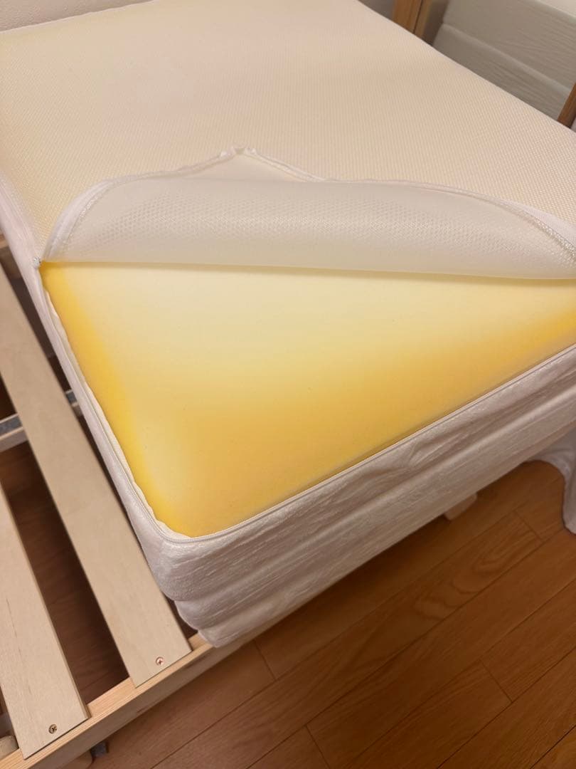 【最終値下げ】セミシングルショート 折りたたみ木製すのこベッド パタントベッド