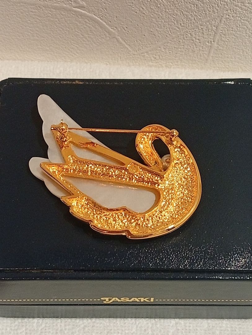 【ほぼ未使用】TASAKI タサキ ブローチ スワン 本真珠 アコヤ真珠 パール