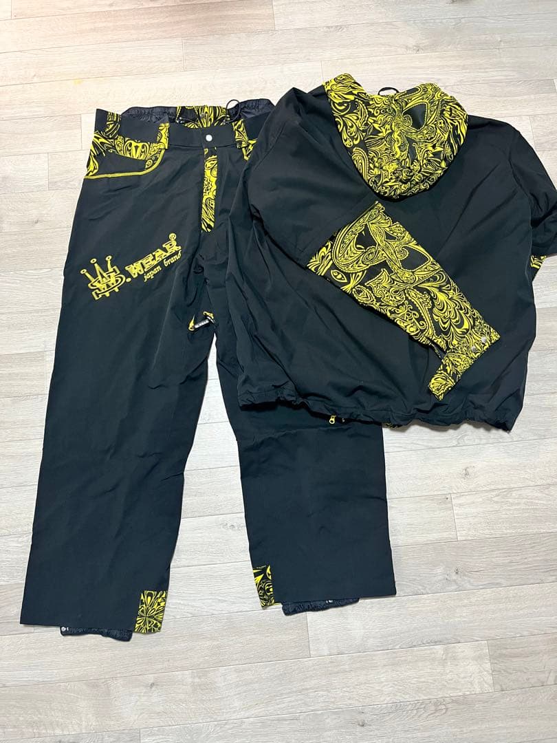 S.WEAR ブラックイエロー上下セット