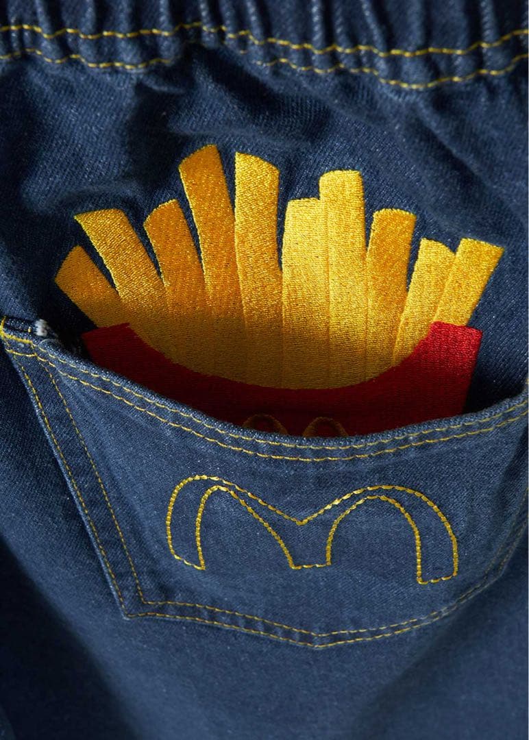 グラニフ　マクドナルド　コラボ badabababa｜デニムパンツ