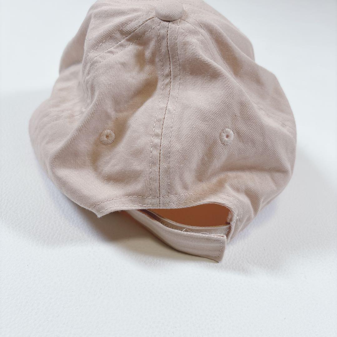 Chloe クロエ ベースボールキャップ ロゴ刺繍 ピンクベージュ 56