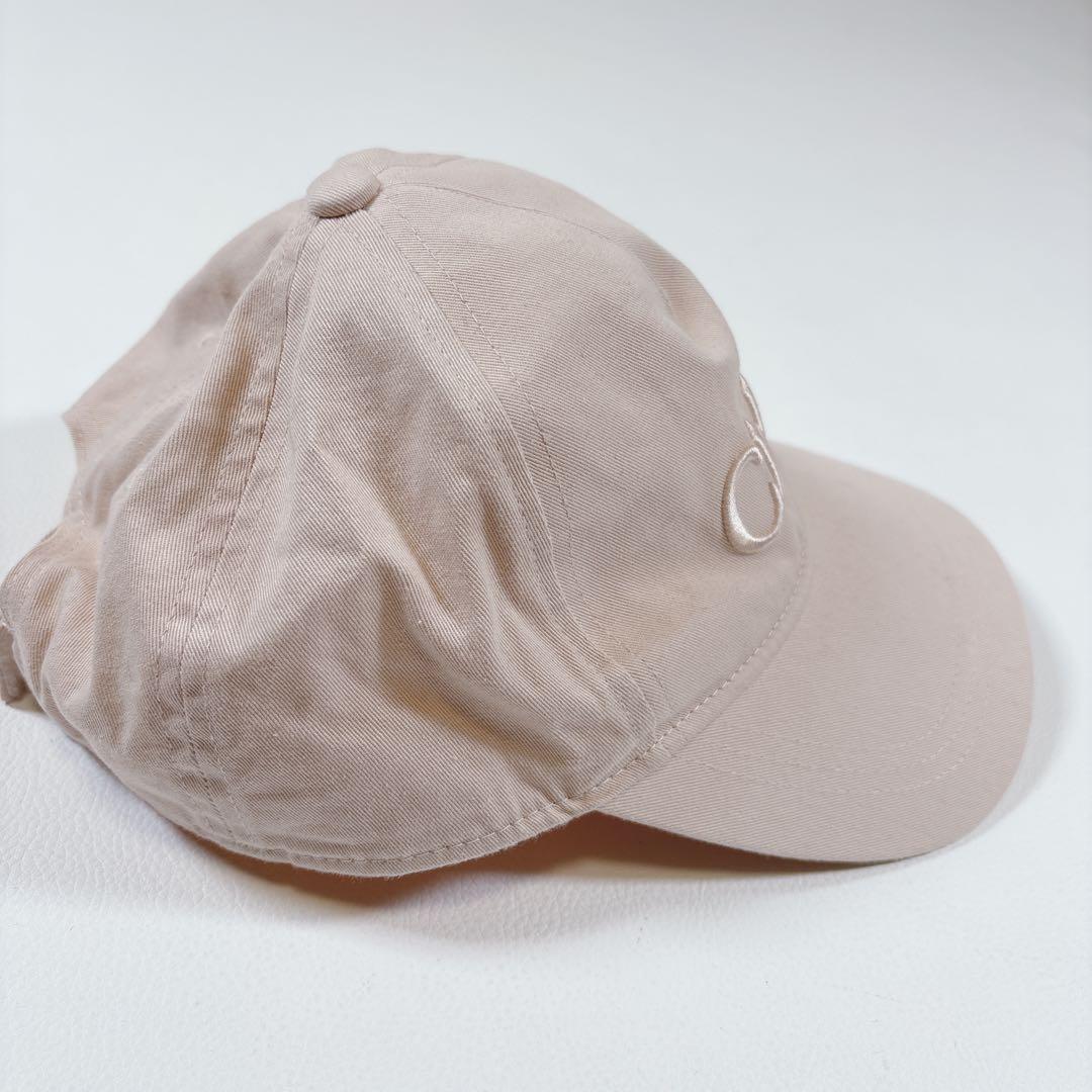 Chloe クロエ ベースボールキャップ ロゴ刺繍 ピンクベージュ 56