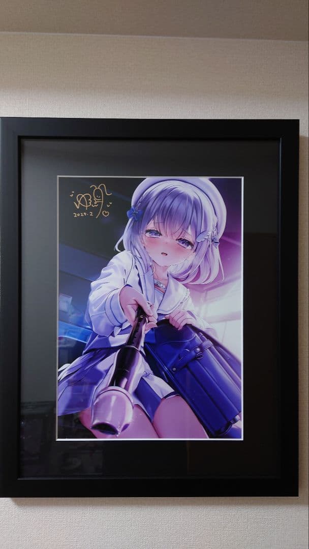 ゆんみ先生　WGC 直筆サイン入りA3複製原画「舐めてもいいよ…」