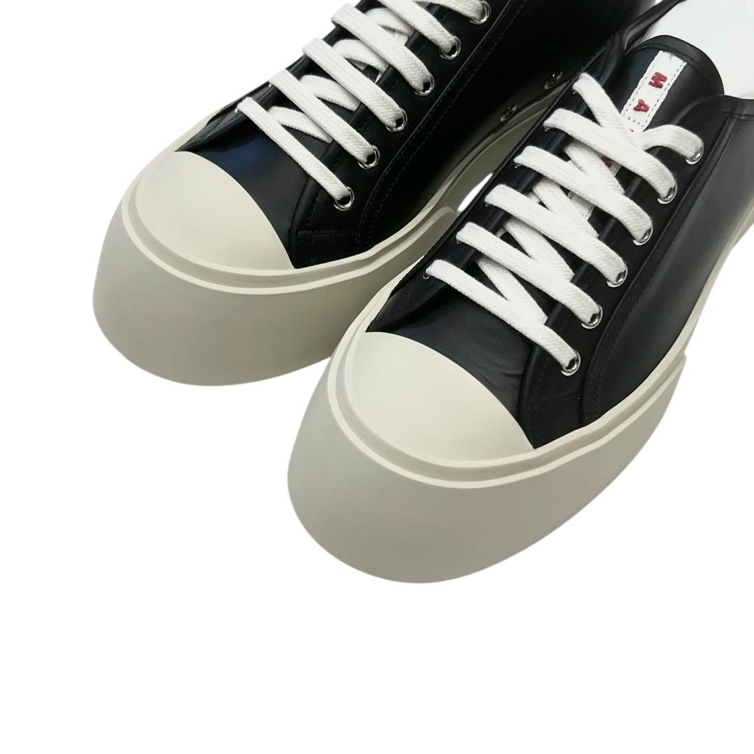 MARNI 25AW ブラック ナッパレザー PABLOレースアップスニーカー