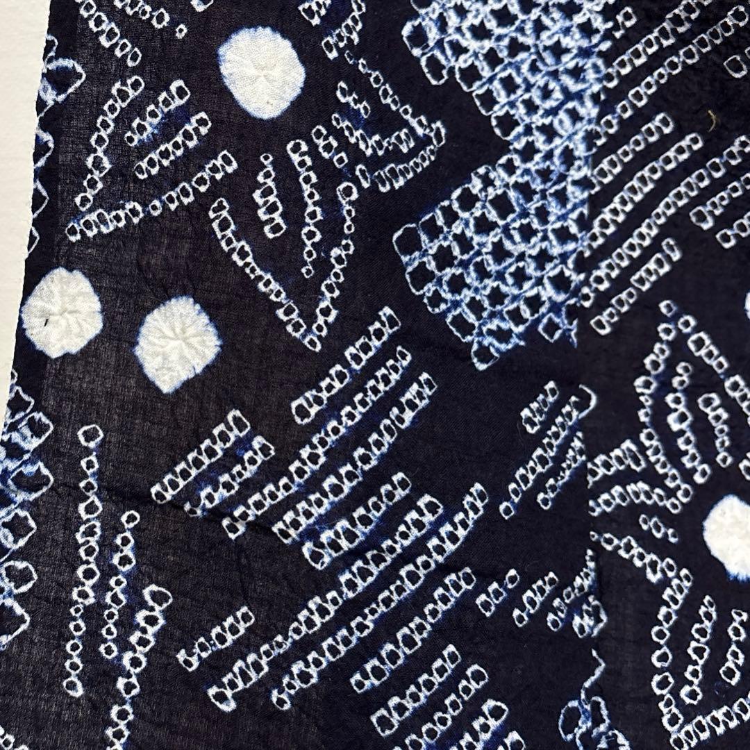 Misaki　浴衣【有松絞り】白紺色 女性用 木綿 夏用 総絞り有松鳴海絞