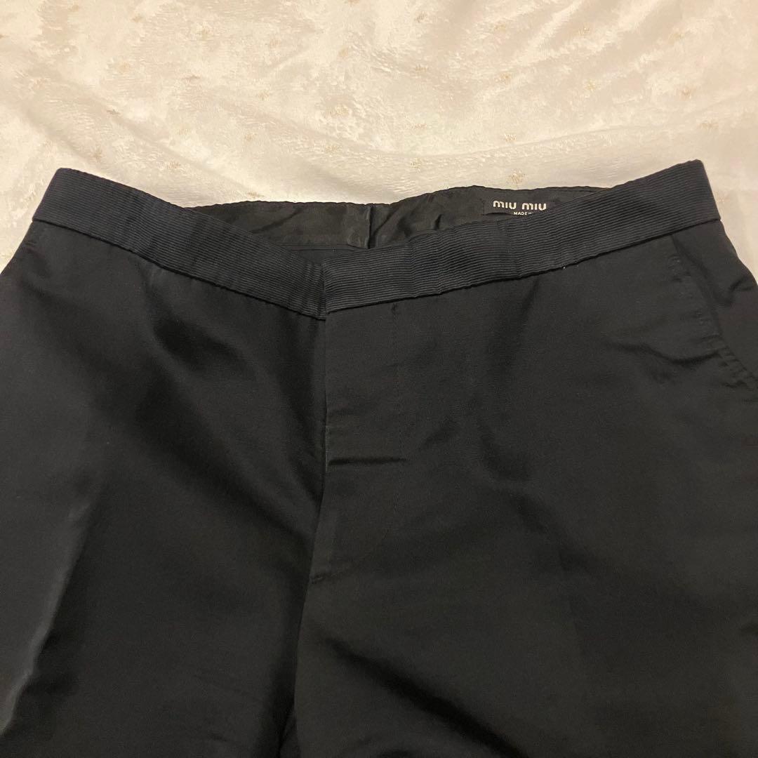 【超希少】MiuMiu レディース　パンツスーツ　シルク　ウール　シングル　3L