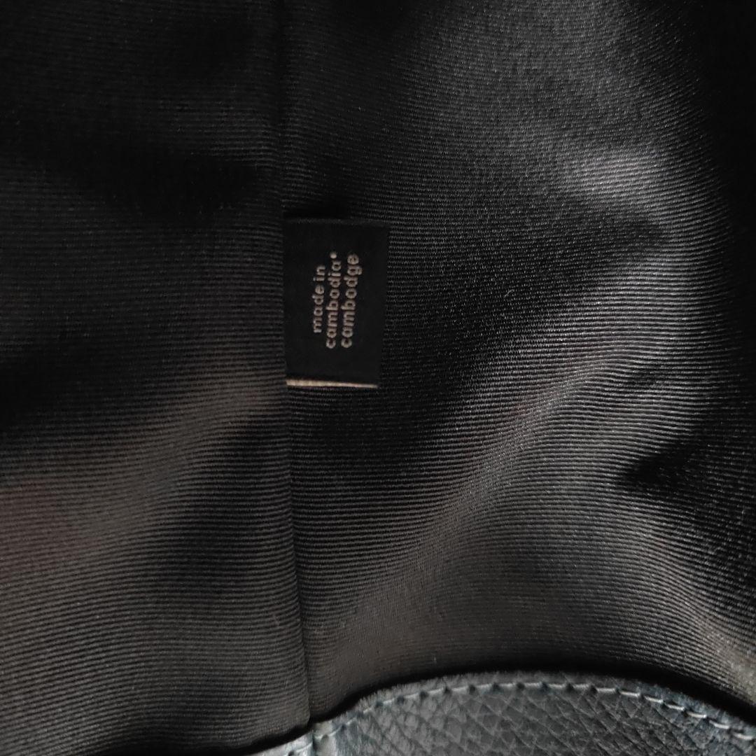 COACH ダークブルー トートバッグ