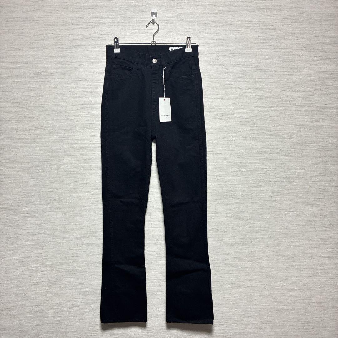【タグ付き】HOLIDAY・ハイウエストフレアカットデニム・サイズ0