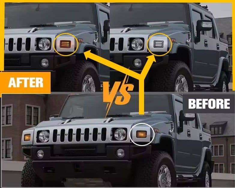 専用【送料無料】ハマーH2　シーケンシャルスモーク　 ウインカー+サイドマーカー