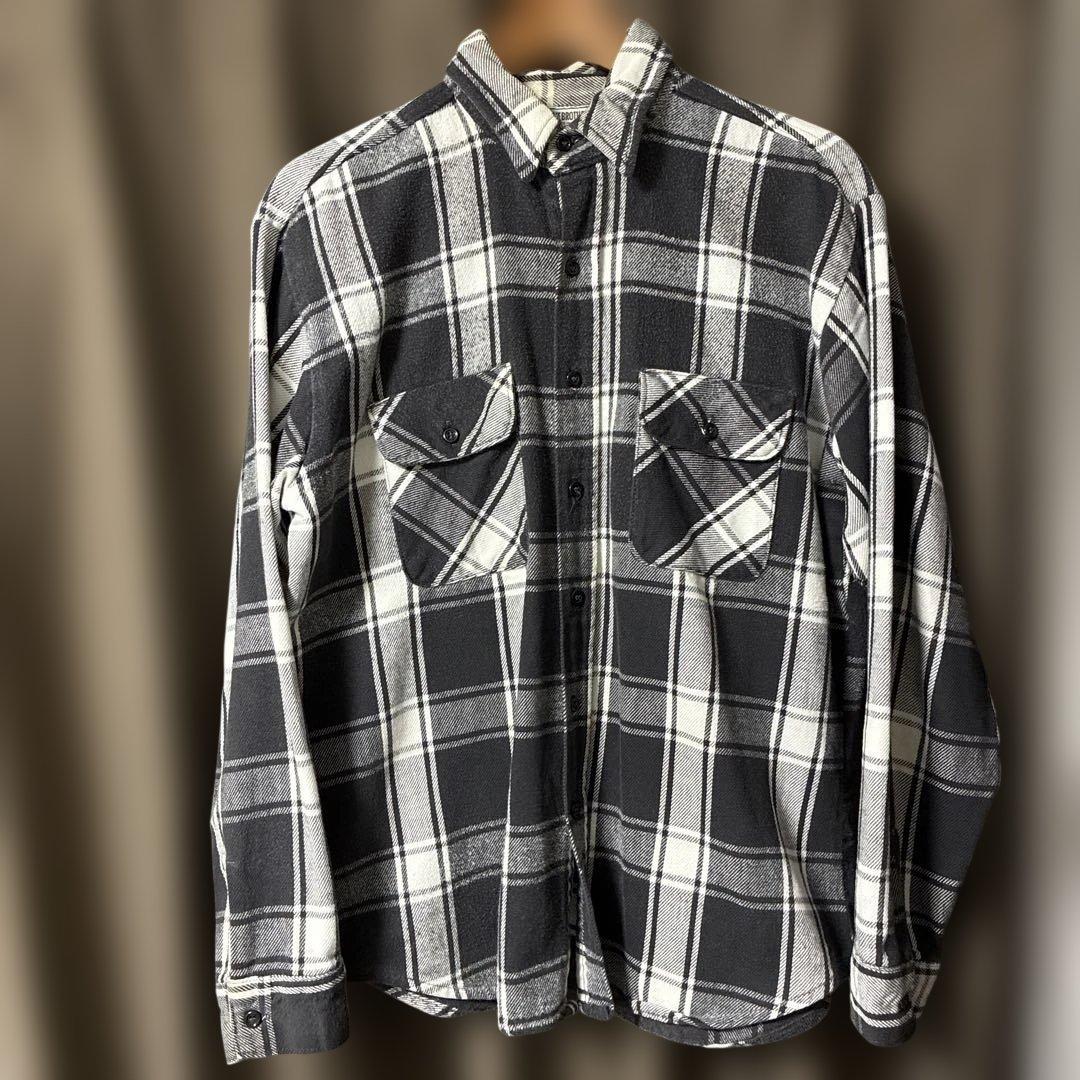 80s five brother ヘビーネルシャツ　古着　ヴィンテージ