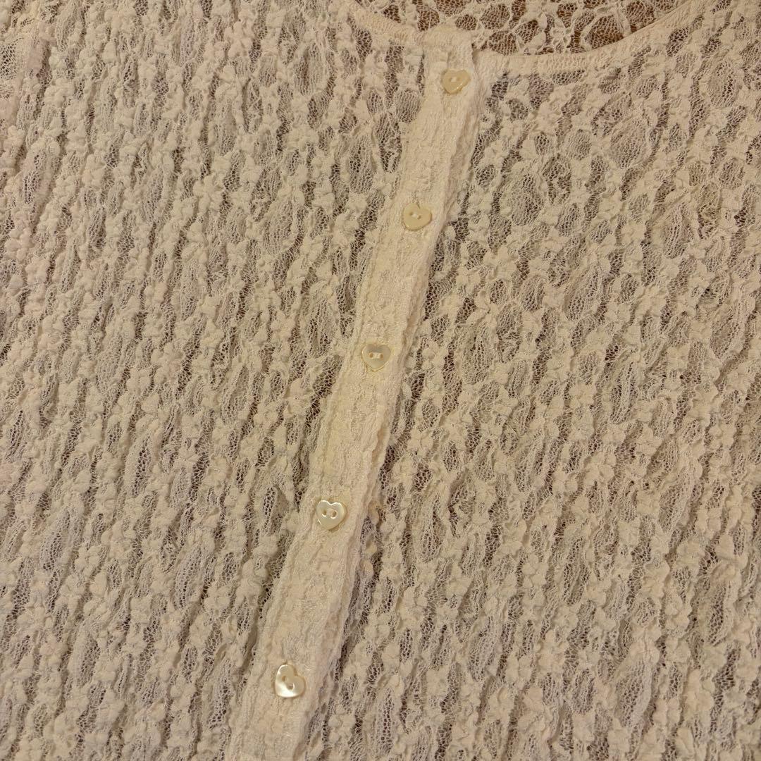 CARLA レースボディスーツ ホワイト