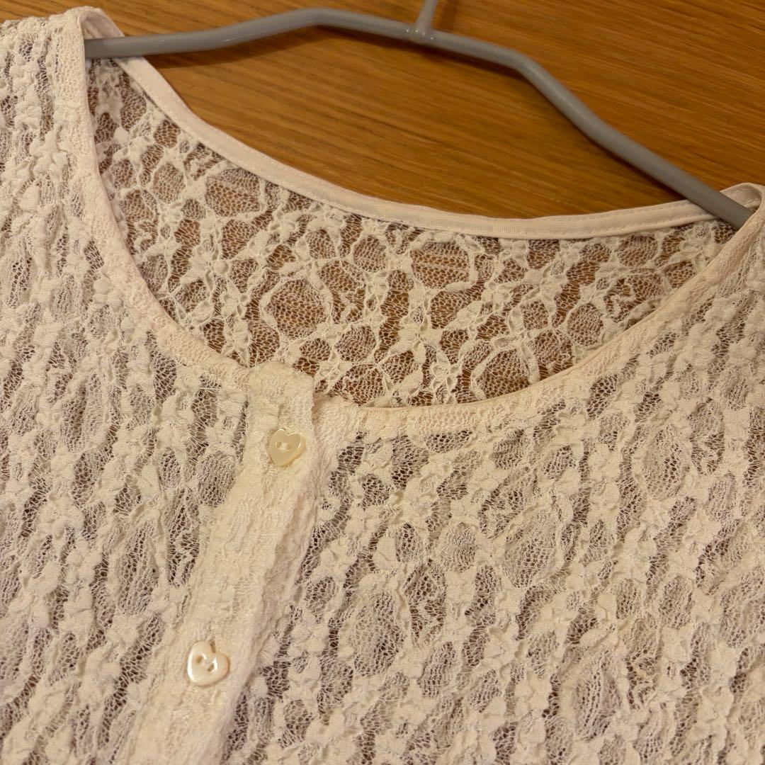 CARLA レースボディスーツ ホワイト