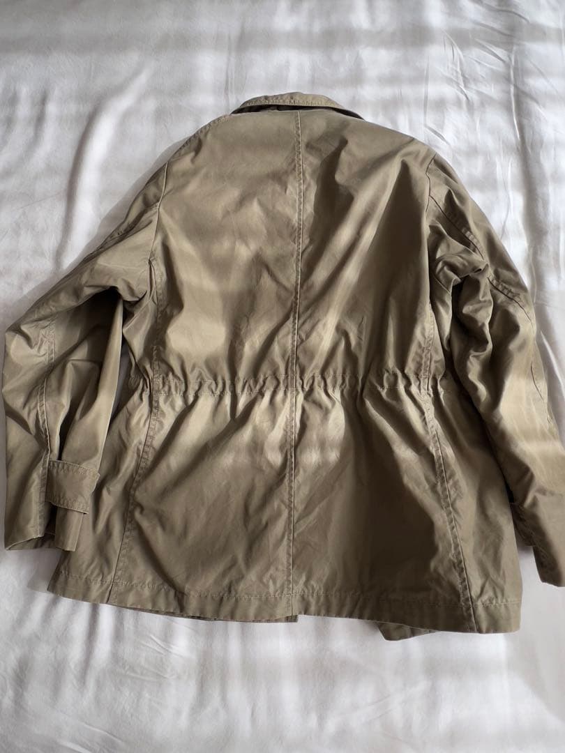 45R 綿ナイロンオックスフォードハーフブルゾン