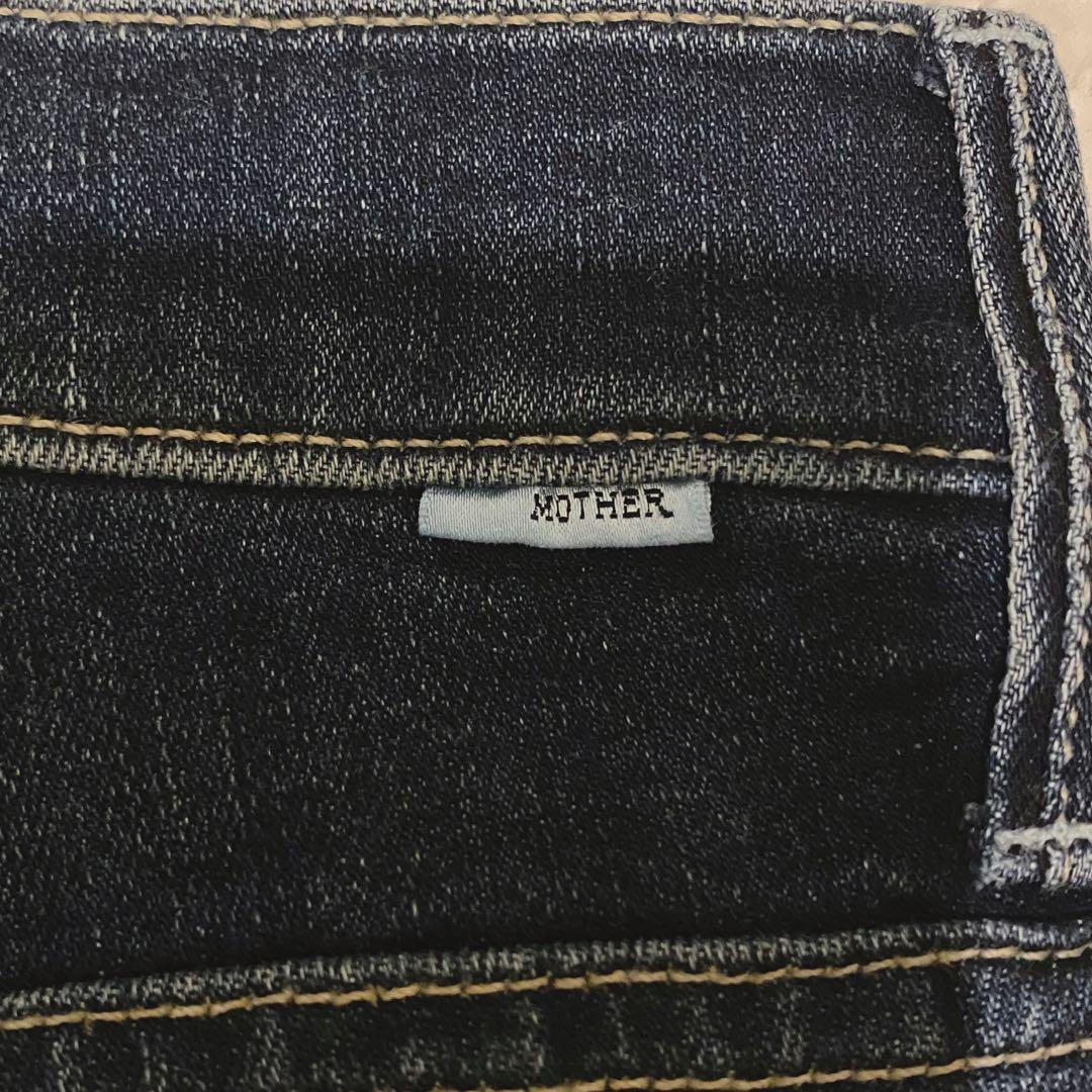 【未着用美品】 MOTHER INSIDER CROP STEP FRAYデニム