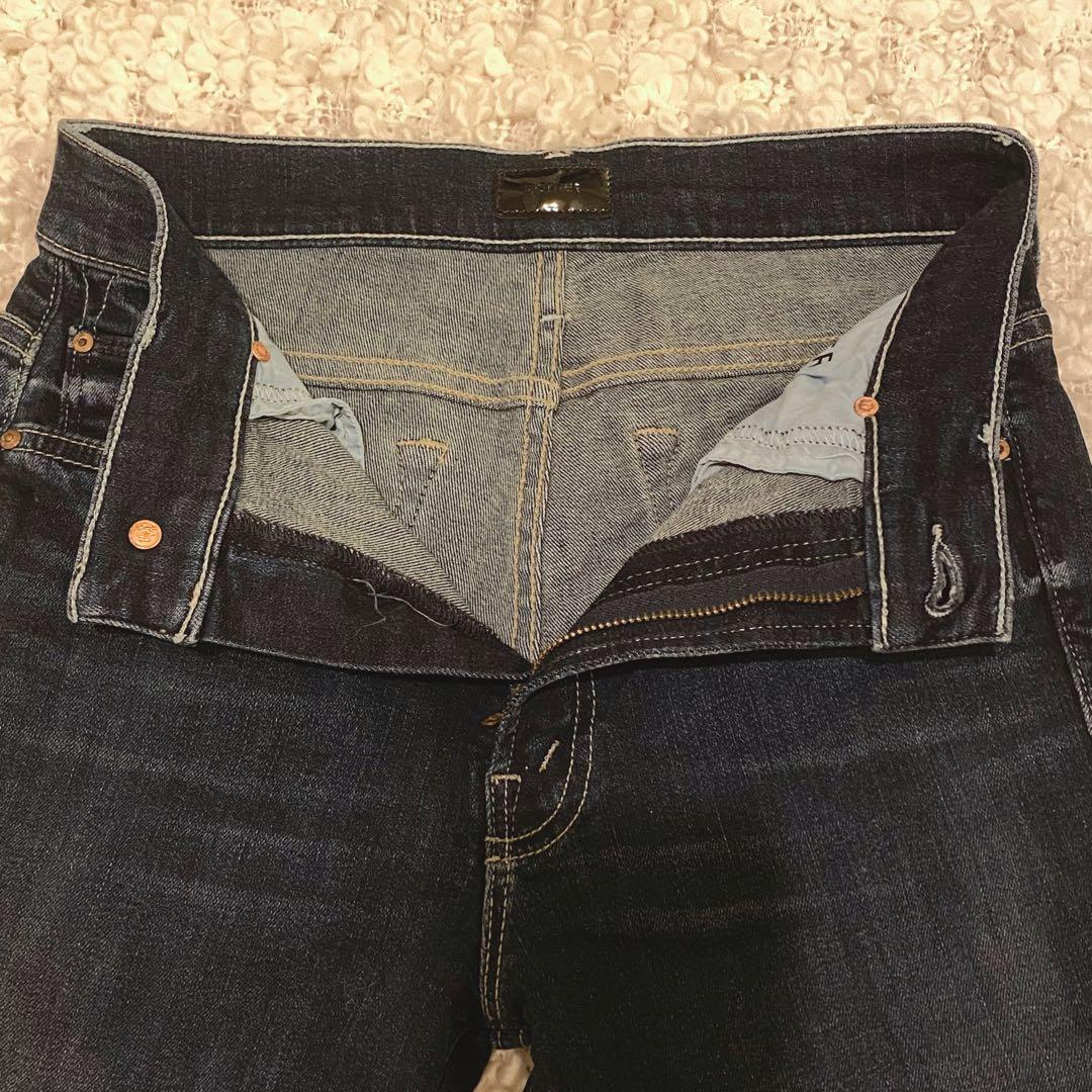 【未着用美品】 MOTHER INSIDER CROP STEP FRAYデニム