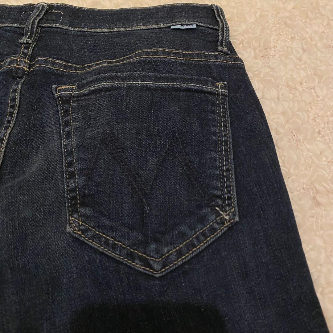【未着用美品】 MOTHER INSIDER CROP STEP FRAYデニム
