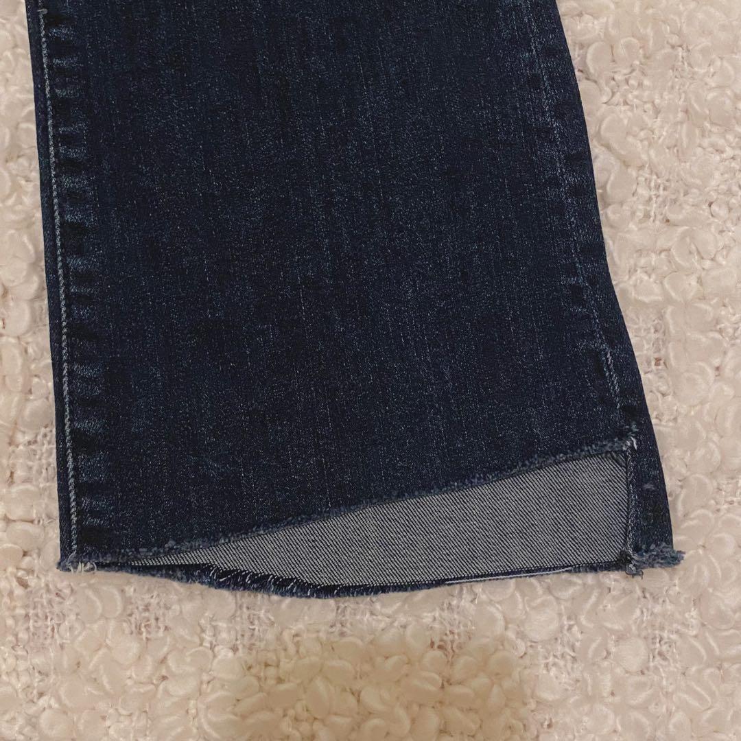 【未着用美品】 MOTHER INSIDER CROP STEP FRAYデニム