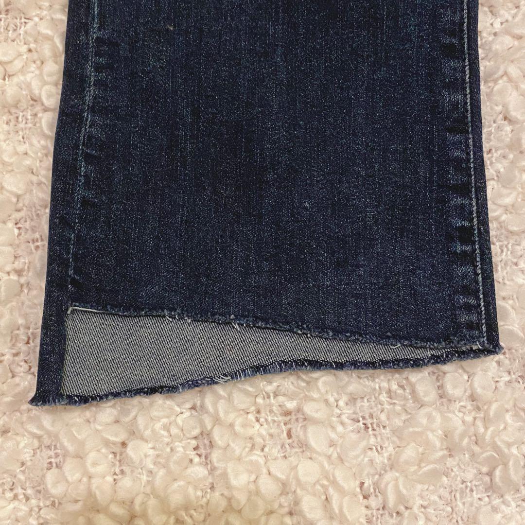 【未着用美品】 MOTHER INSIDER CROP STEP FRAYデニム