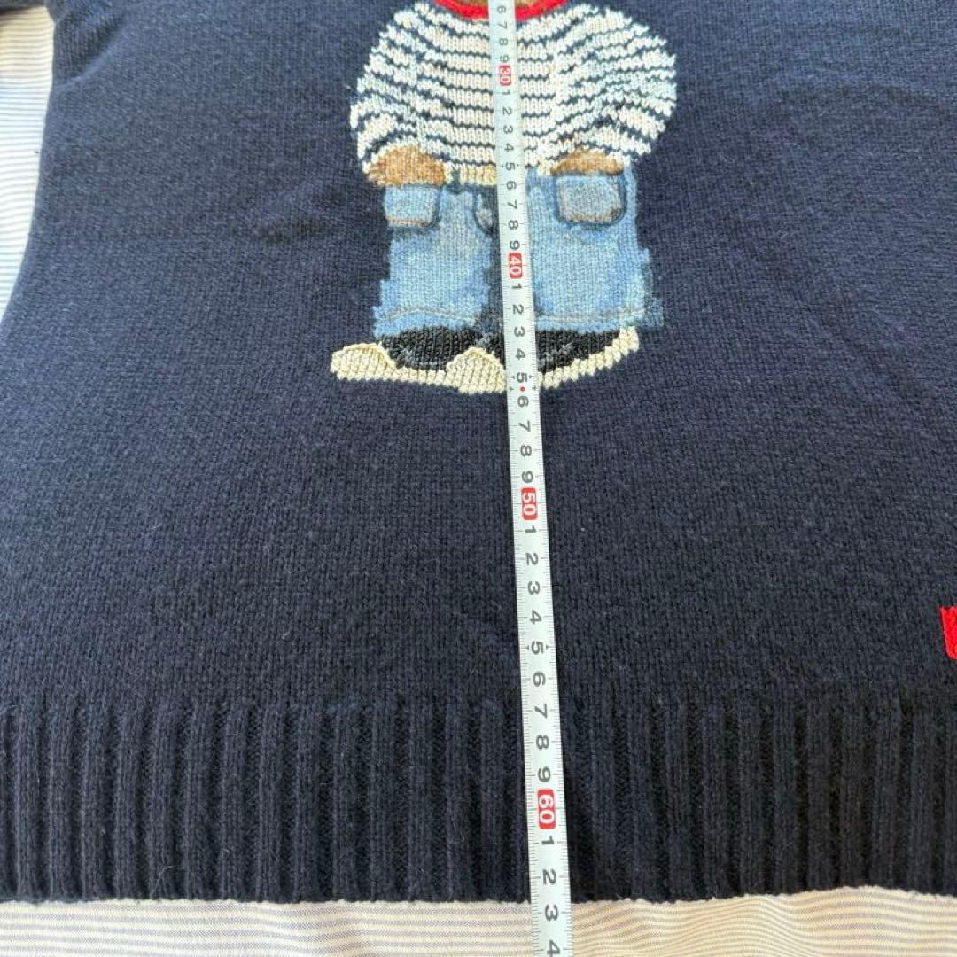 ポロラルフローレン カシミヤセーター ポロベア パープルレーベル