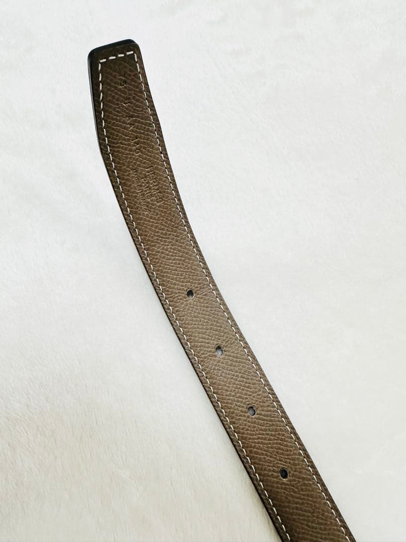 HERMES ベルトバックル <モールH） &レザーベルト（キ ット） 24