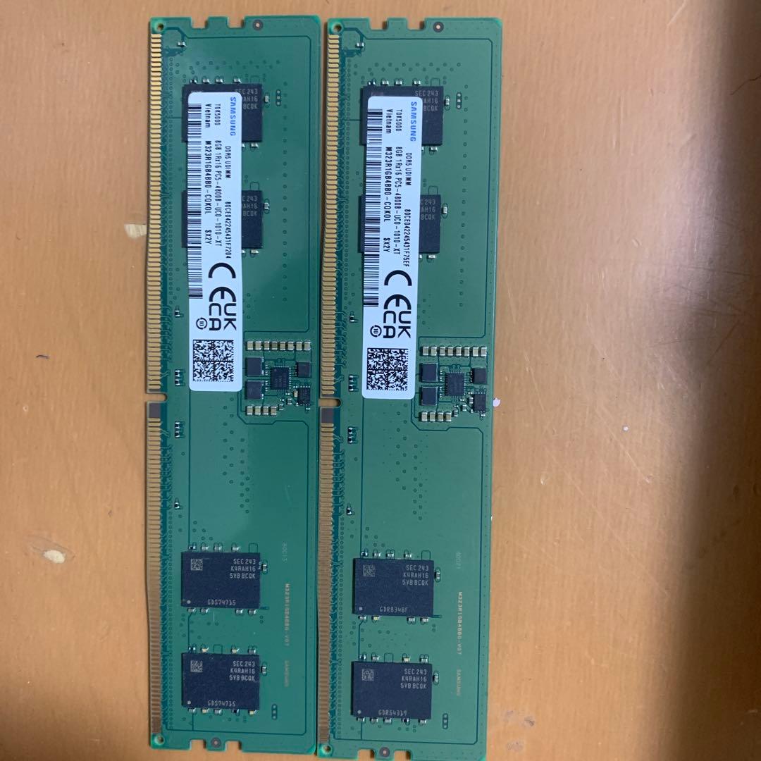 DDR5 8GB 4800MHz SO-DIMM ×2枚