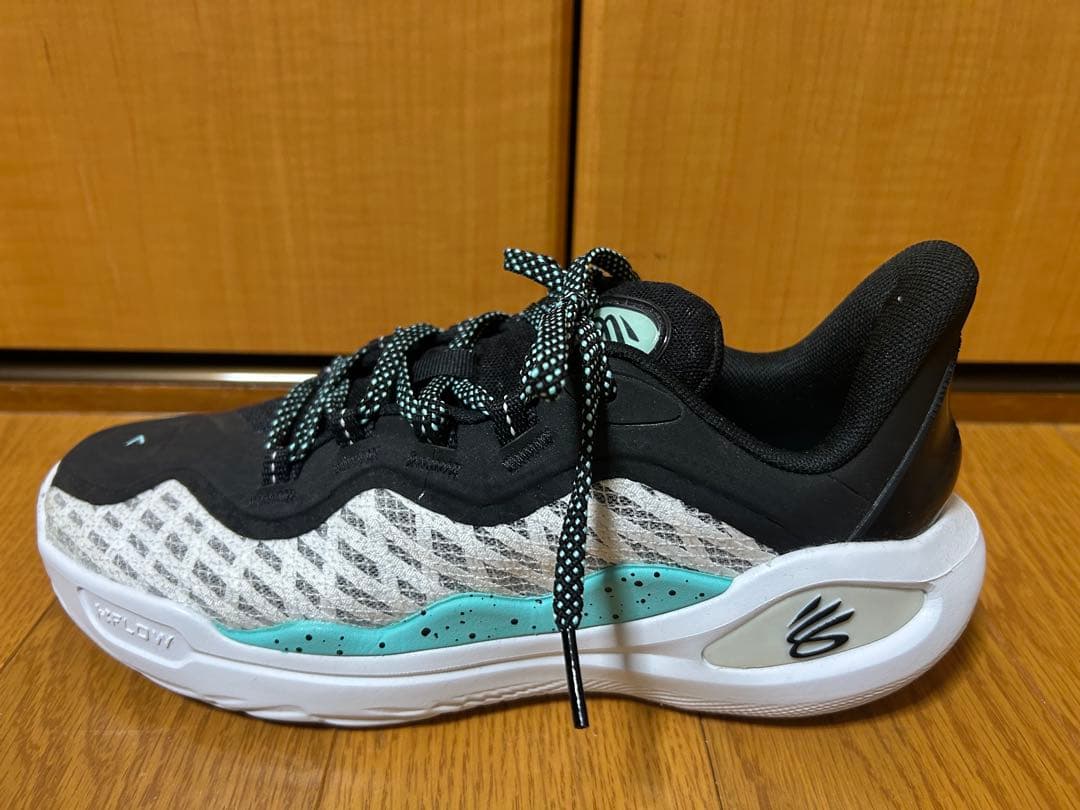 専用　CURRY バスケットボールシューズ ブラック/ホワイト　25センチ