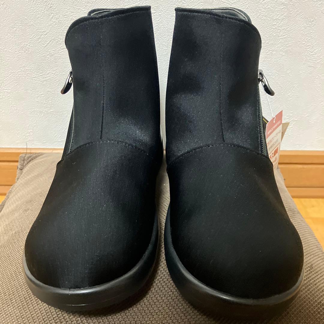 週末値下げ新品未使用品アサヒTOPDRY ゴアテックス　23.5黒レインシューズ